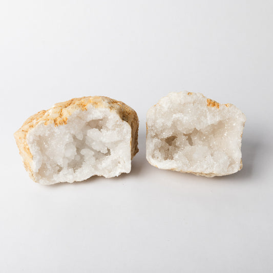 Large Snow Quartz (White Quartz) Geode